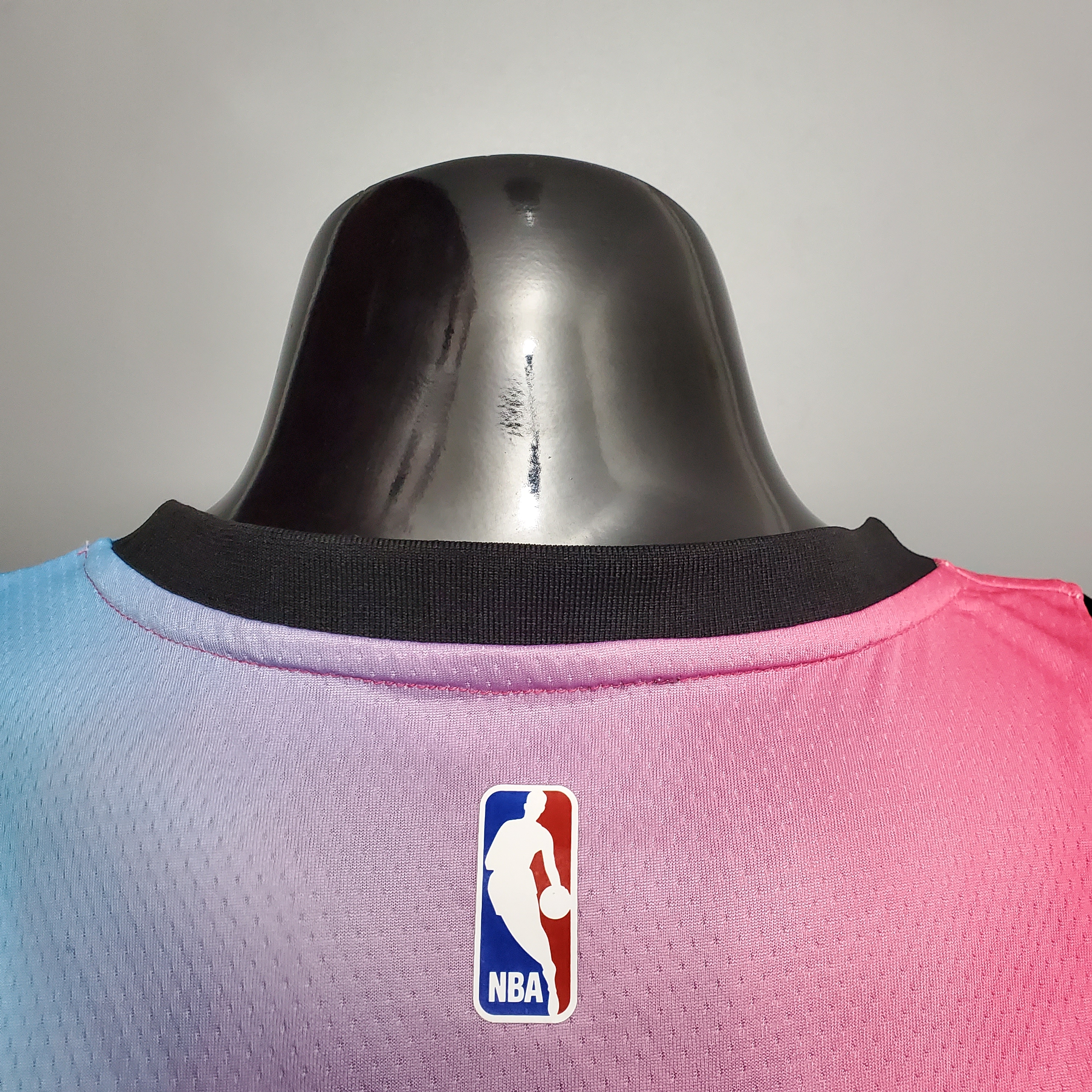 Bam Adebayo Miami Heat Swingman Jersey Pink Blue