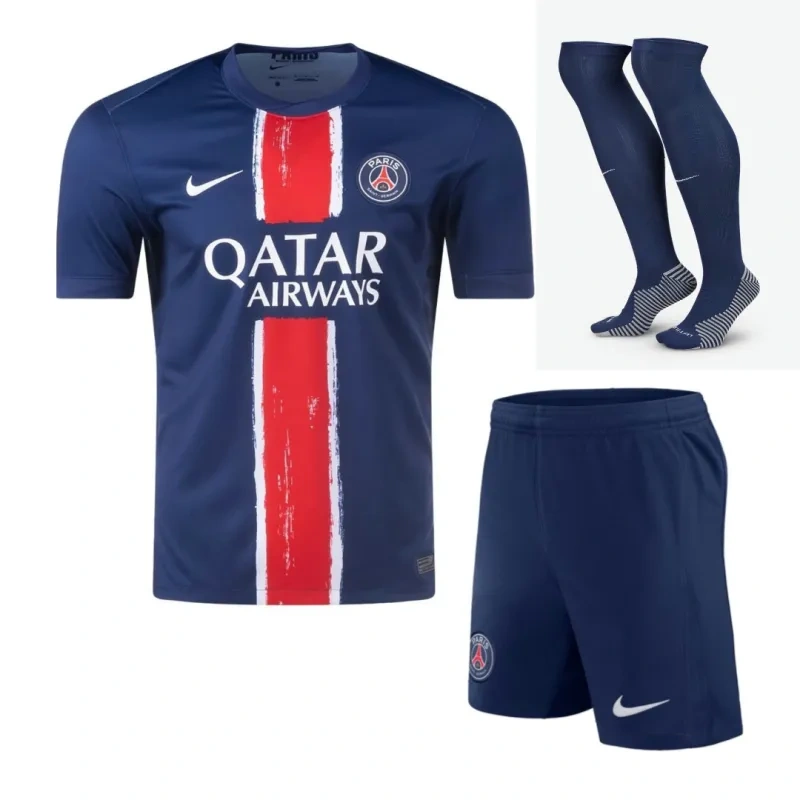 PSG Home Jersey Full Kits(Jersey+Shorts+Socks) 2024-25