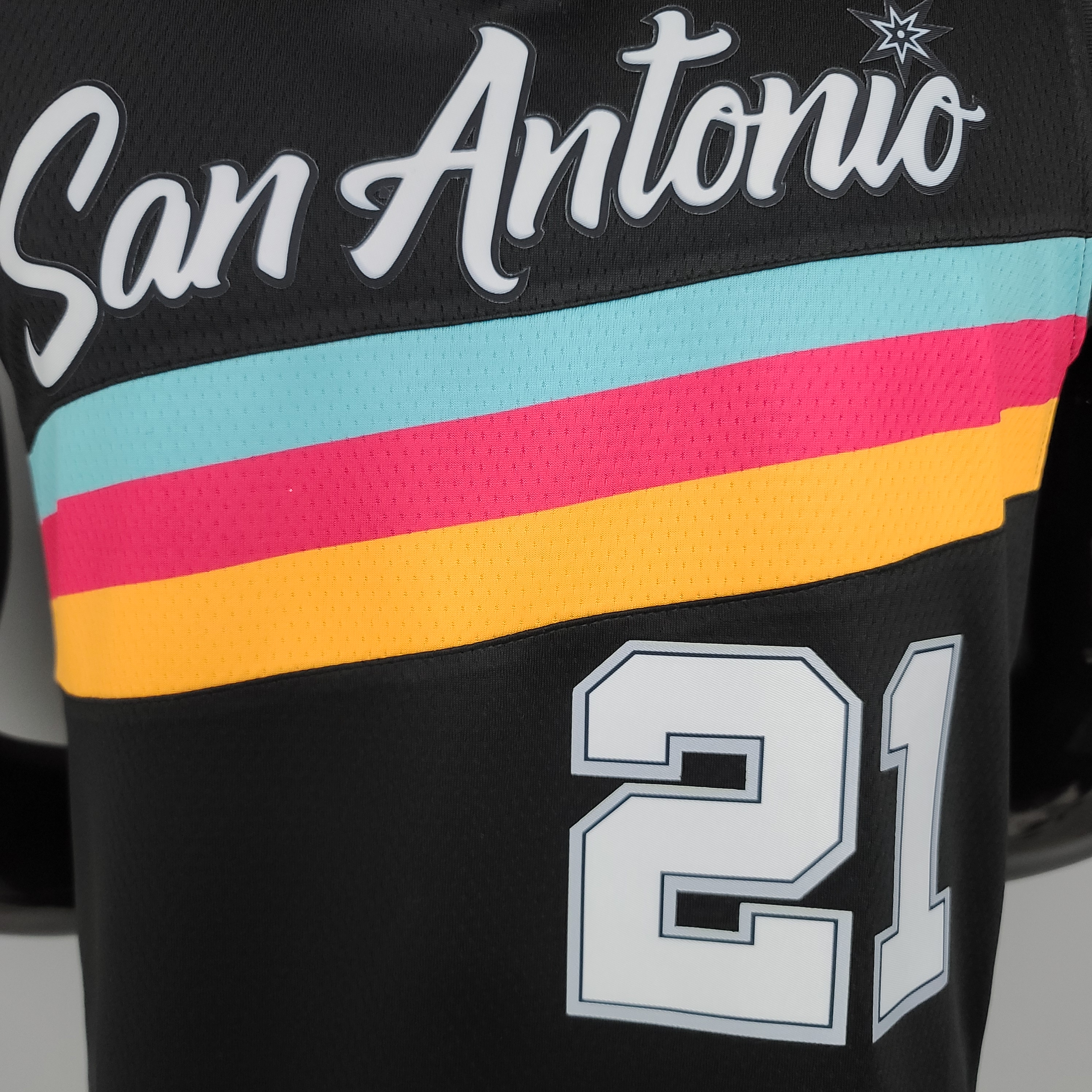 Tim Duncan San Antonio Spurs City Edition Swingman Jersey Black