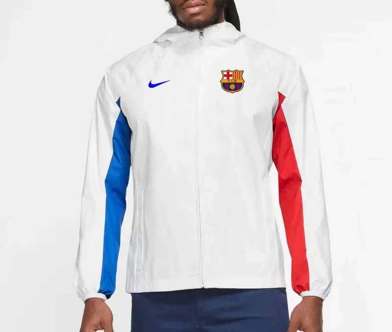 23-24 Barcelona Jersey Windbreaker White