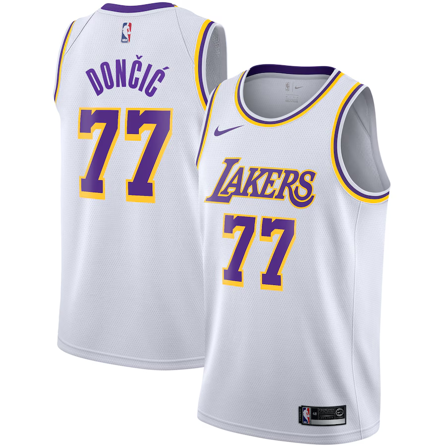 Luka Dončić Los Angeles Lakers Swingman Jersey White