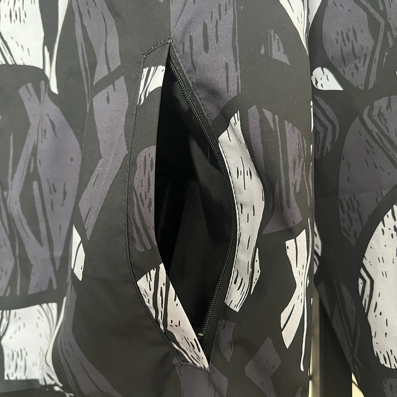 24-25 Arsenal Grey&black Windbreaker Jacket Football