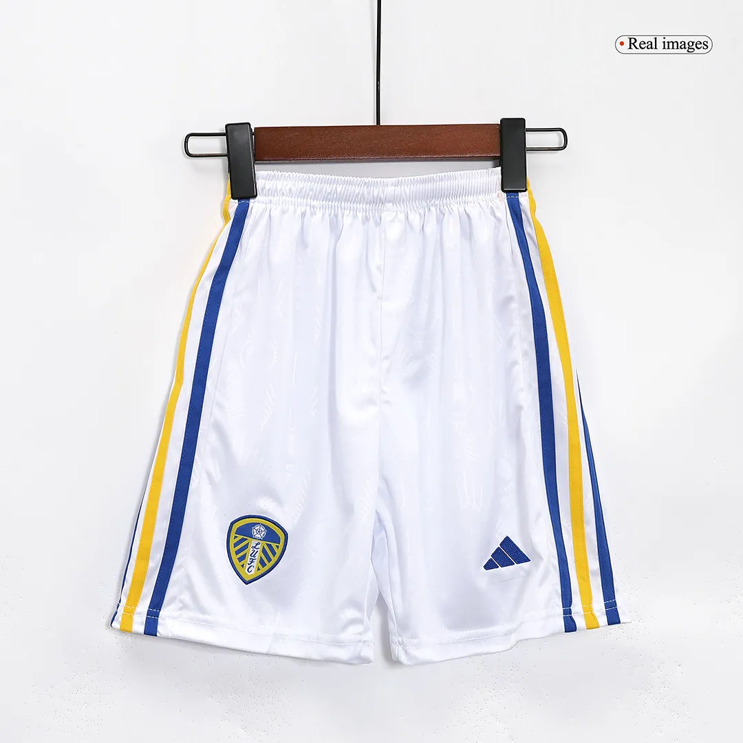 Kids Leeds United Home Kit Jersey+Shorts 2023/24