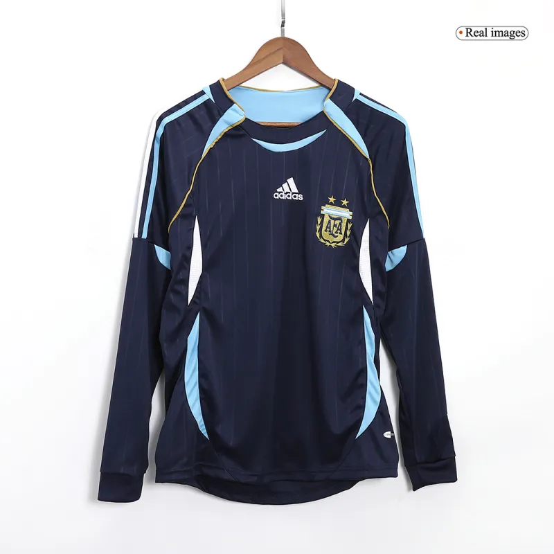 Retro Argentina Away Long Sleeve Jersey 2006