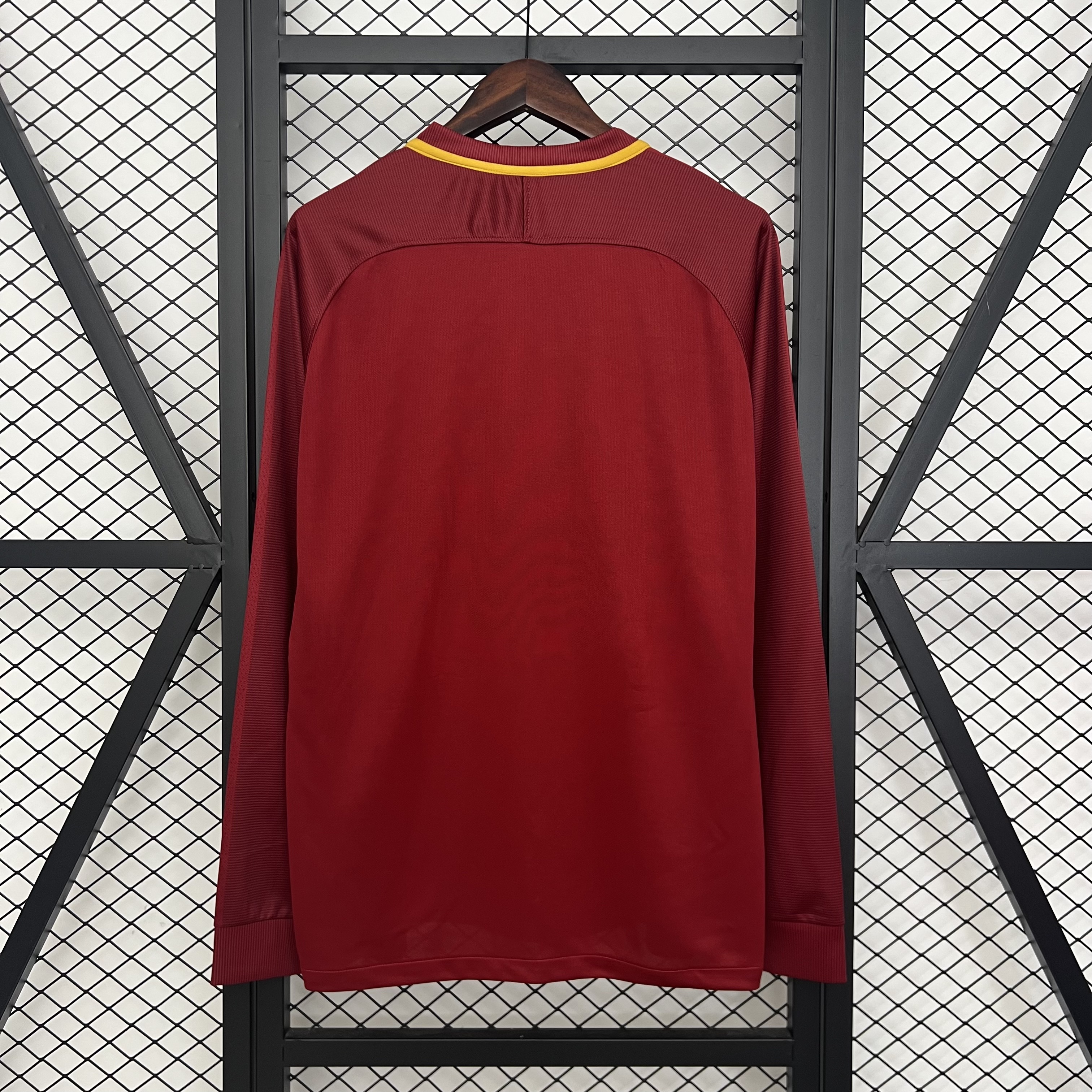 AS Roma Home Long Sleeve Retro Jersey 2017/18
