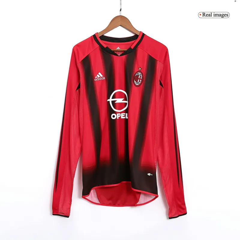 AC Milan Retro Home Long Sleeve Jersey 04/05