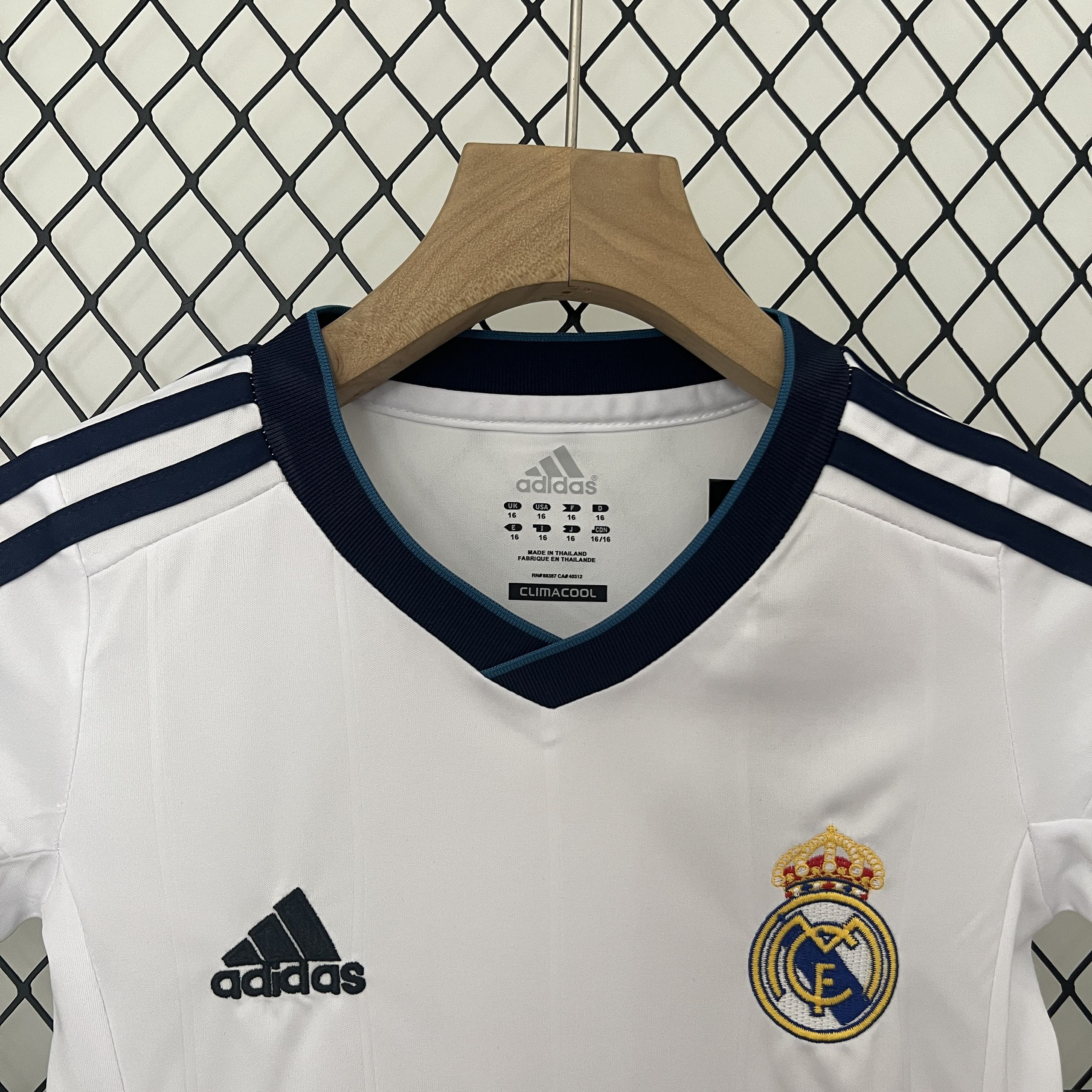Real Madrid 12-13 Home Retro Kid Kits White Jersey