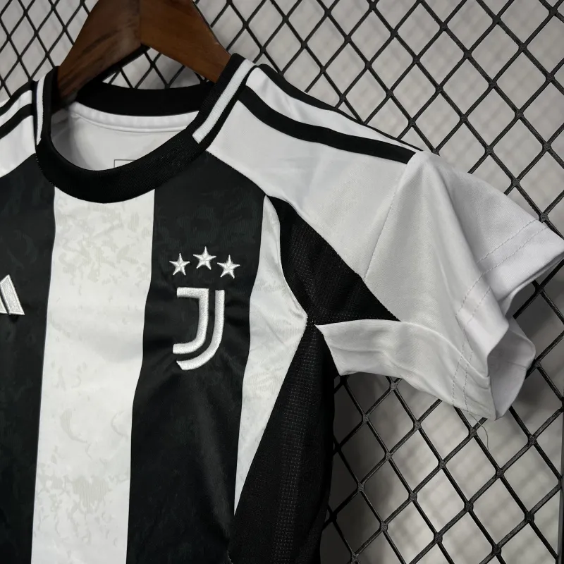24-25 Juventus Home Soccer Kids Kit Jersey+Shorts