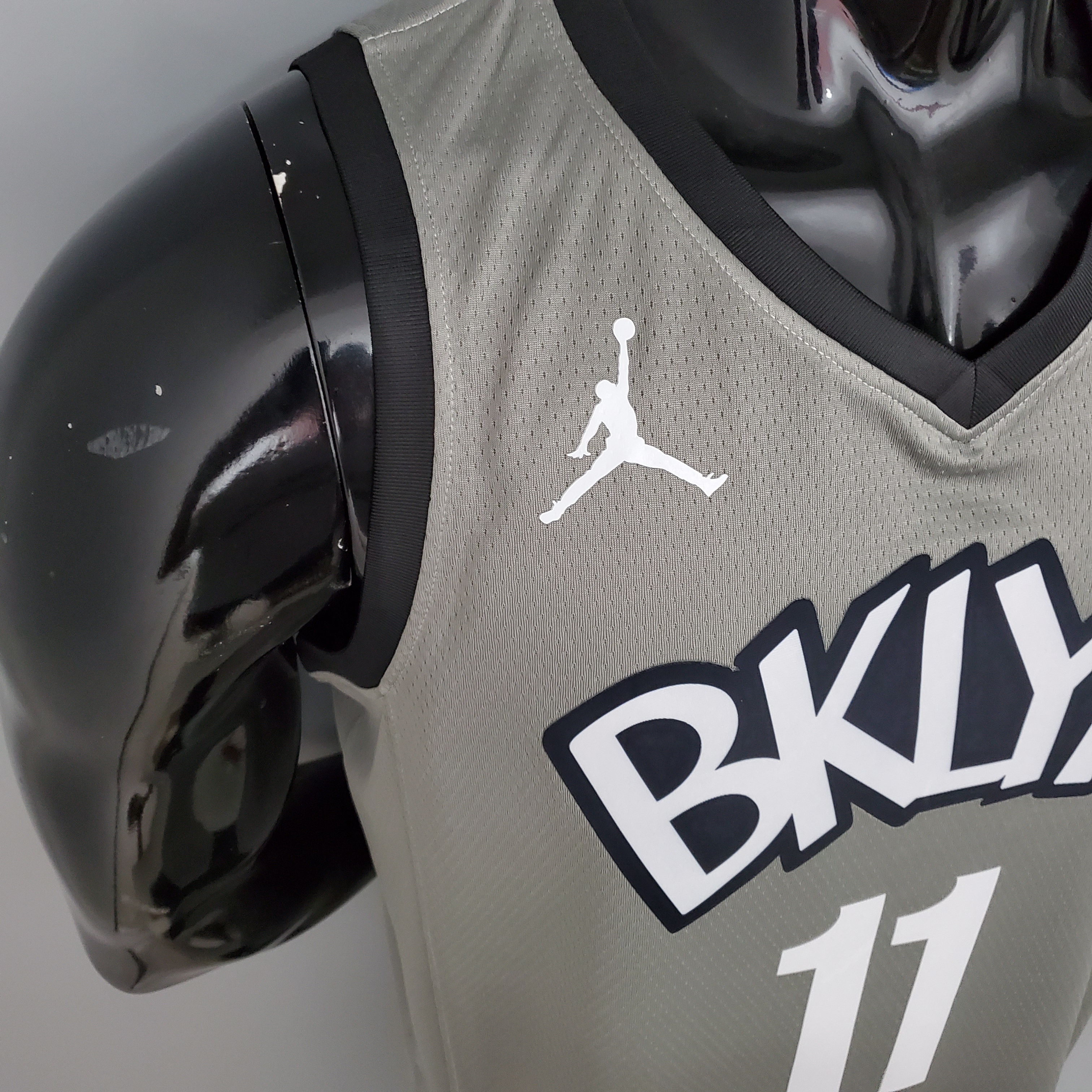 Kyrie Irving Brooklyn Nets Flying Man Swingman Jersey Gray