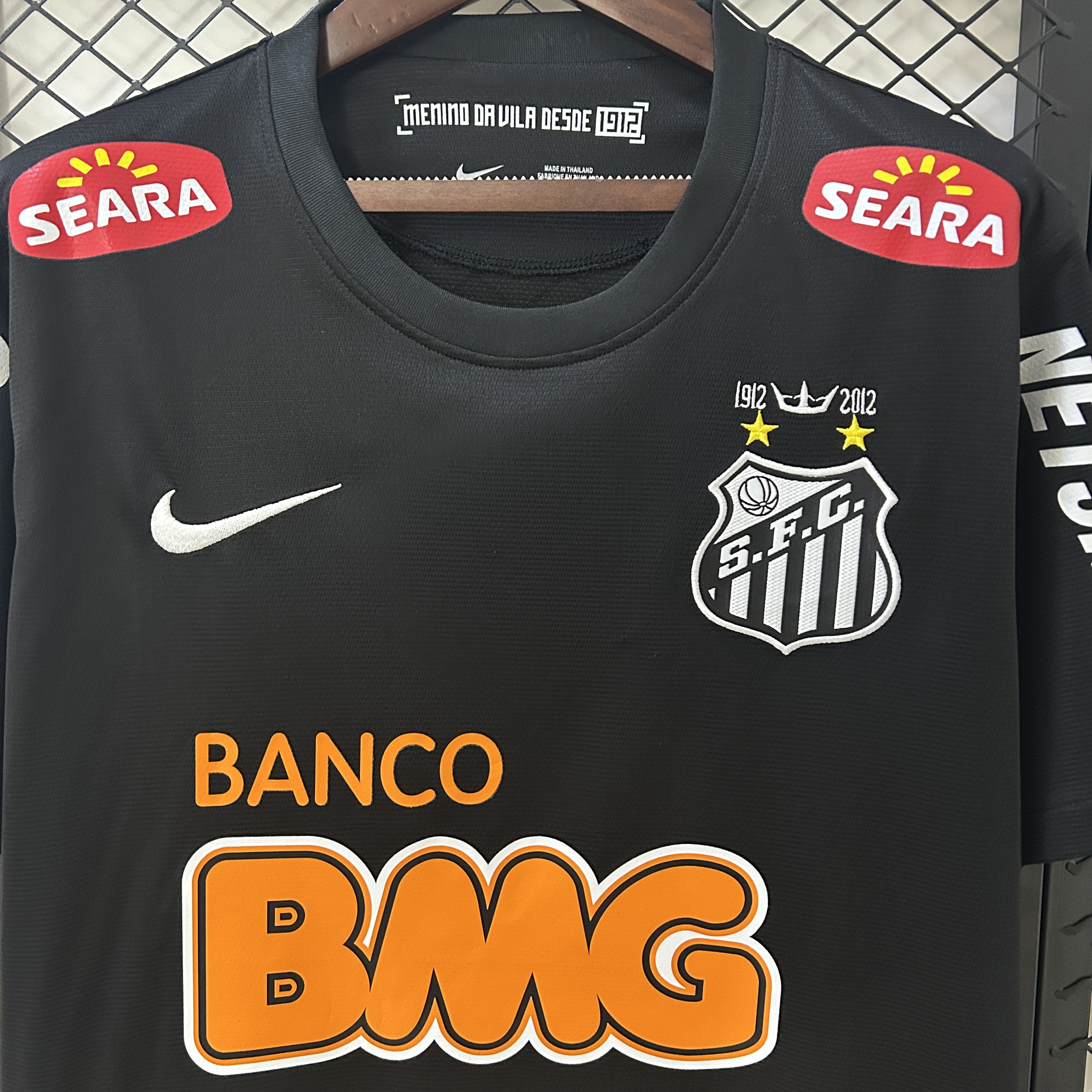 Santos Black Retro Man Jersey 2012/13