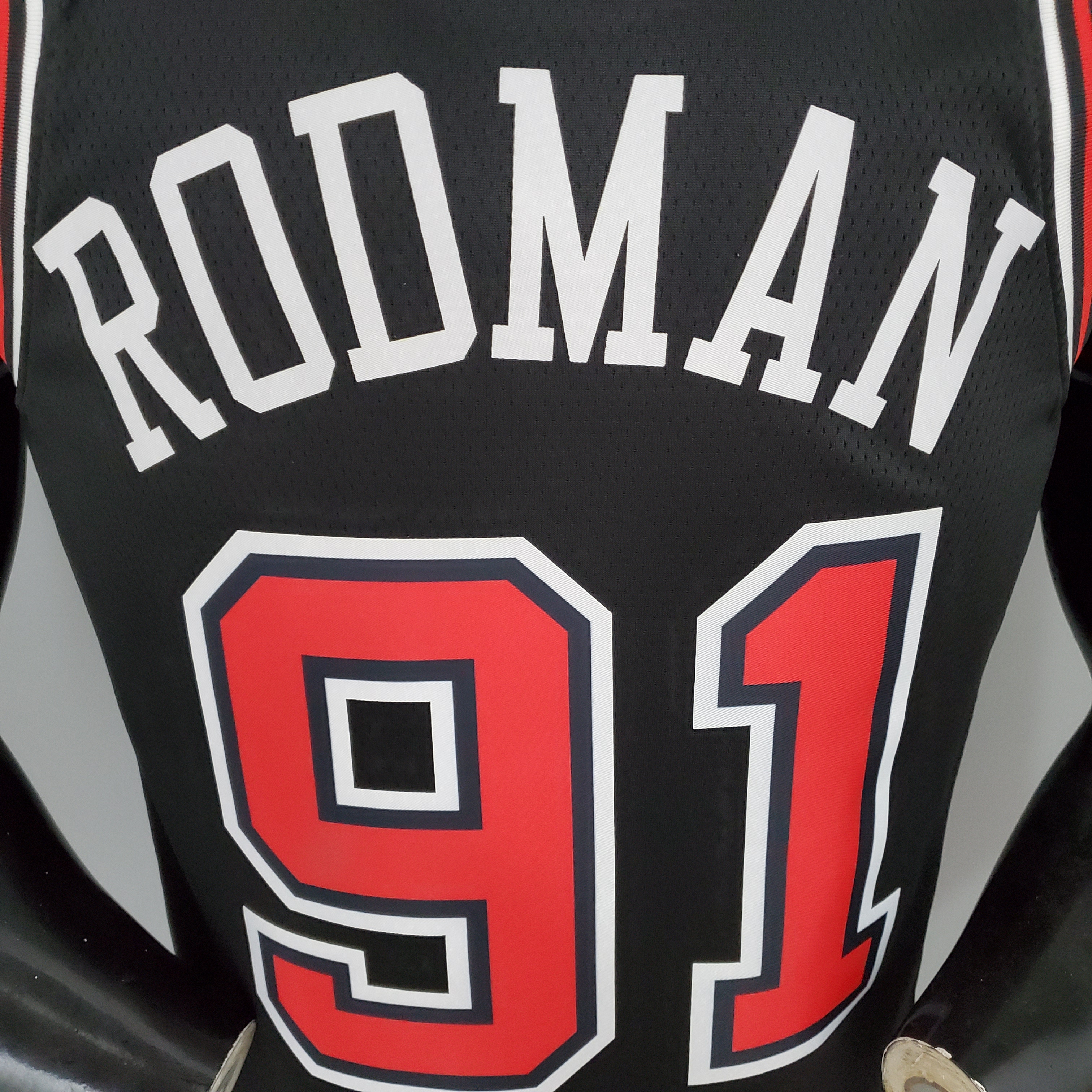 Dennis Rodman Chicago Bulls Swingman Jersey Black