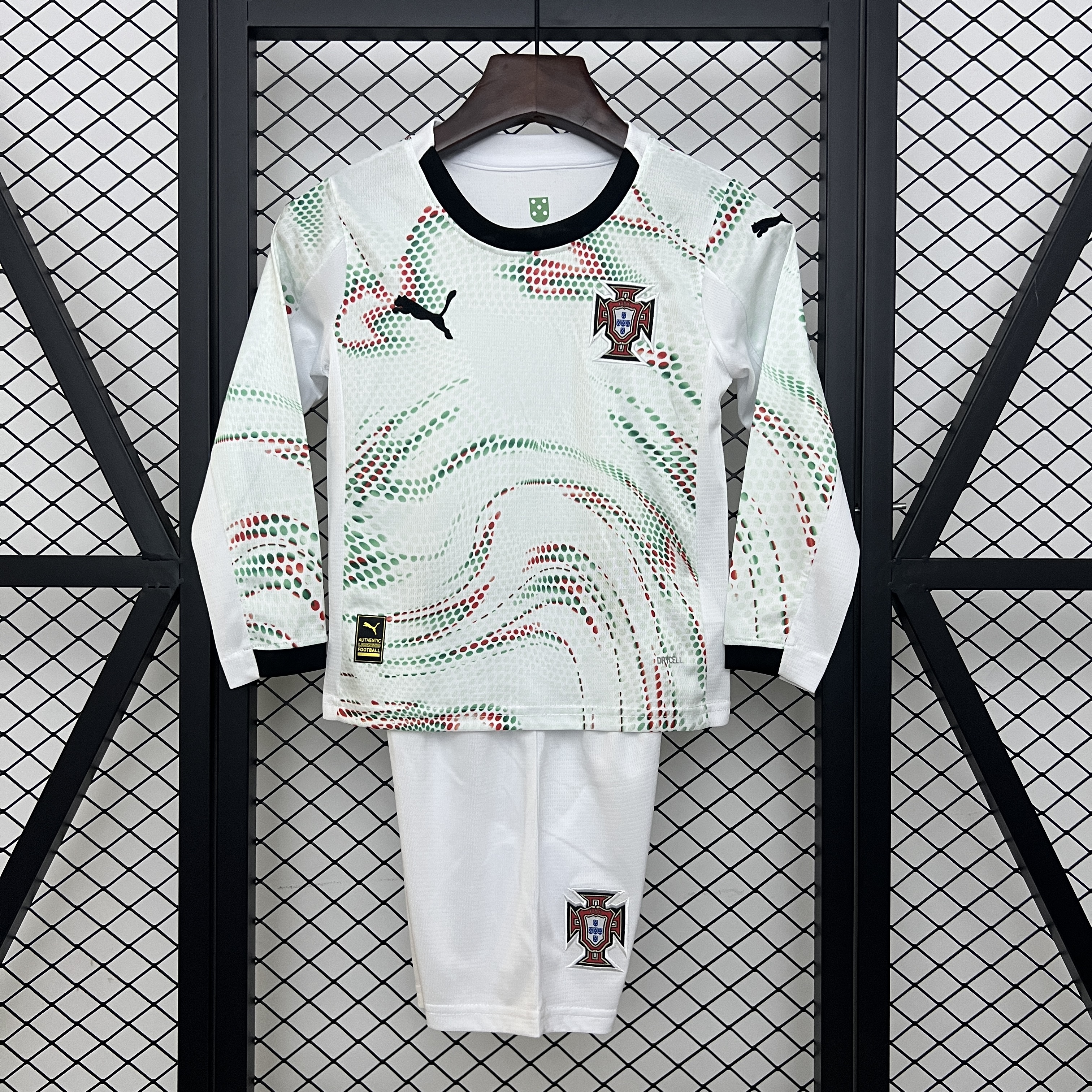 Portugal 2025 Away Long Sleeve Kids Suit
