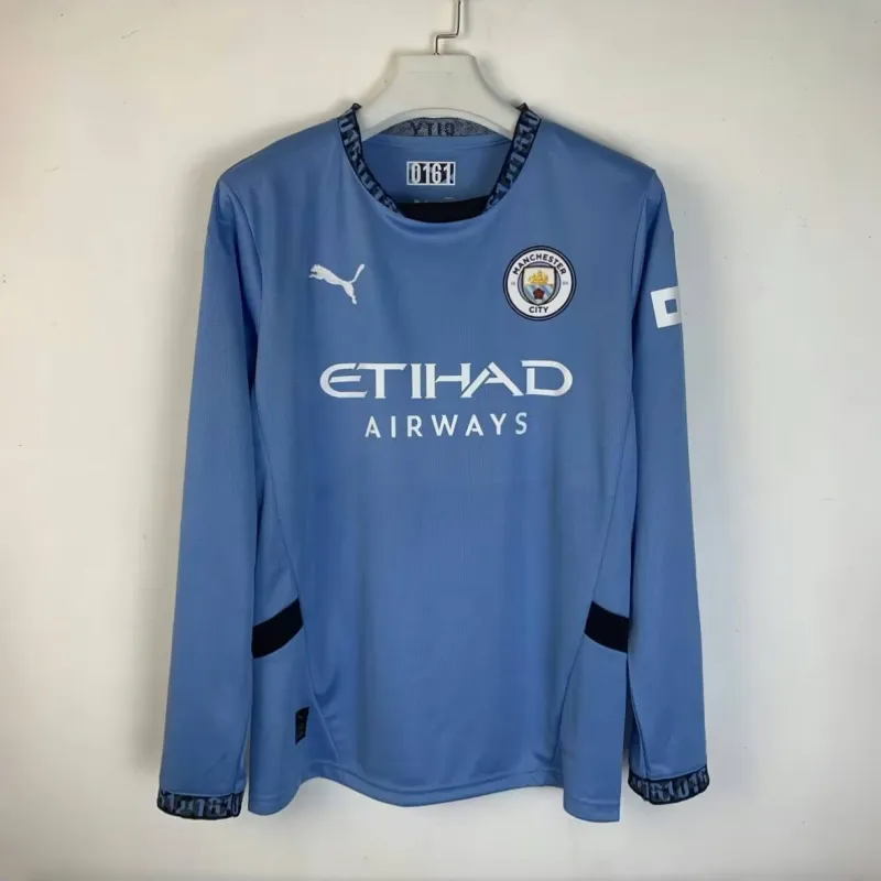 24-25 Manchester City Home Long Sleeve Jersey