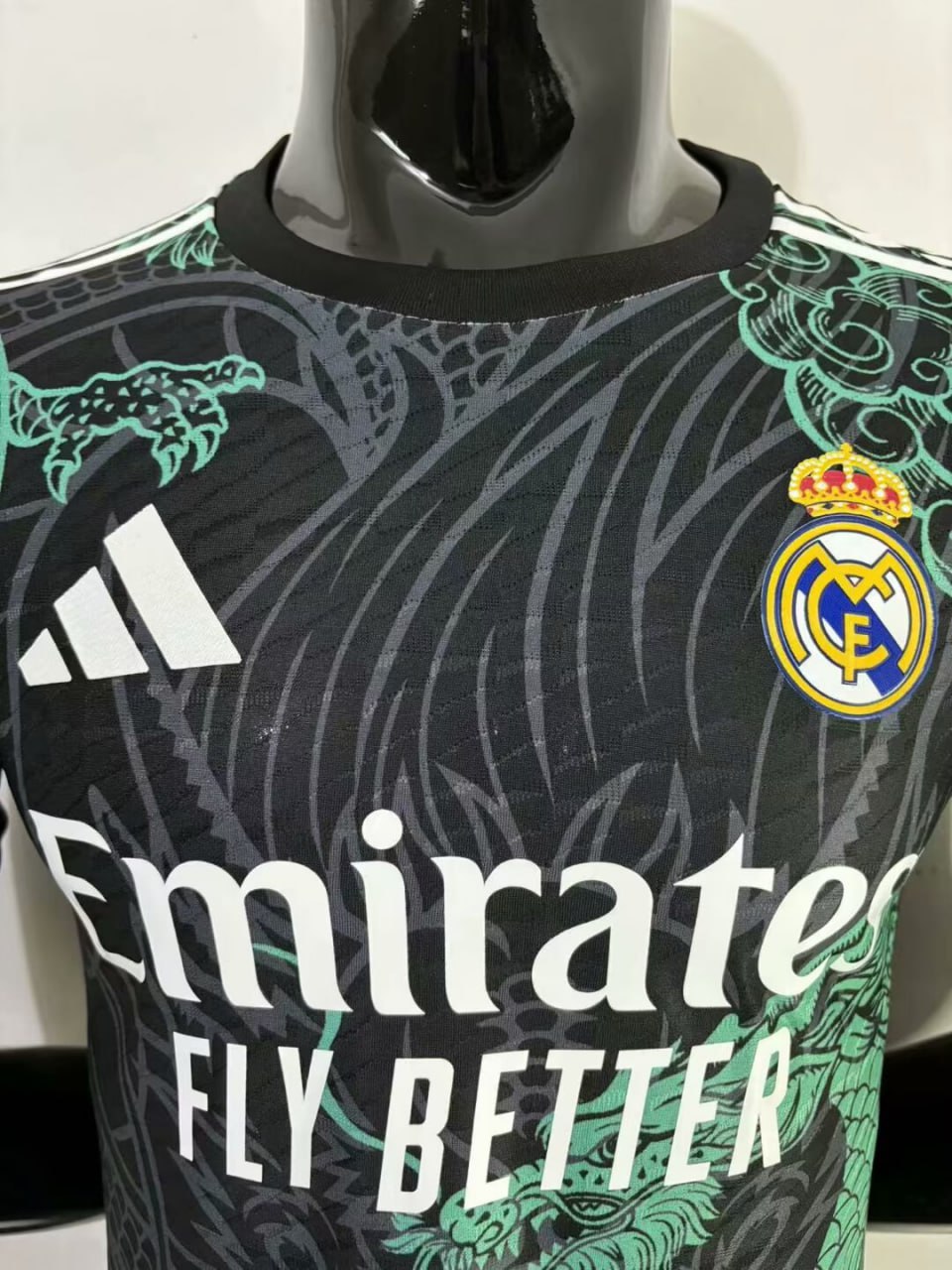 Real Madrid Green Dragon Pattern Player Jersey 25/26