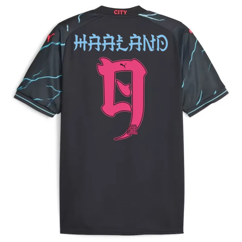 2023/24 Manchester City HAALAND #9 GREALISH #10 DE BRUYNE #17 J.ALVAREZ #19 FODEN #47 Japanese Tour Printing Third Jersey