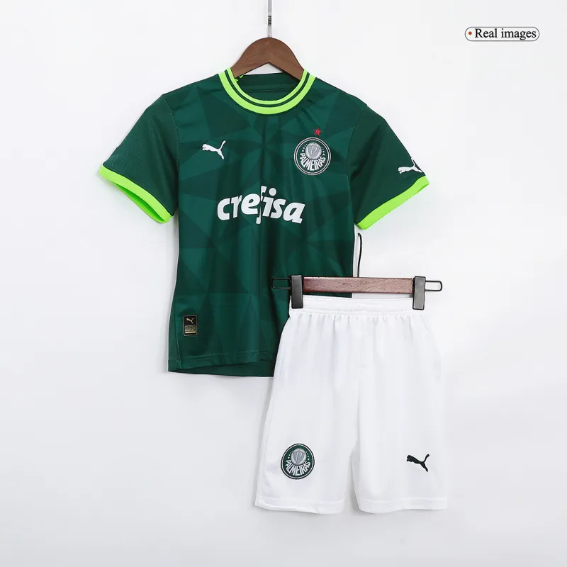 Kids SE Palmeiras 2023/24 Home Jersey Kit Replica