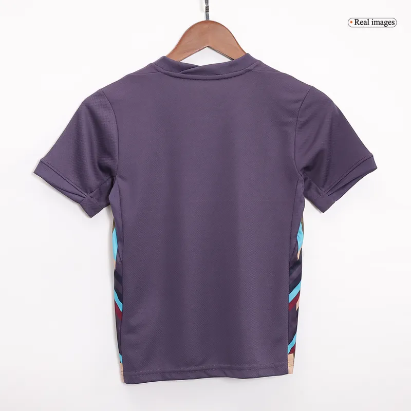 Kids England Away Soccer Socks 2024 Children Apparel