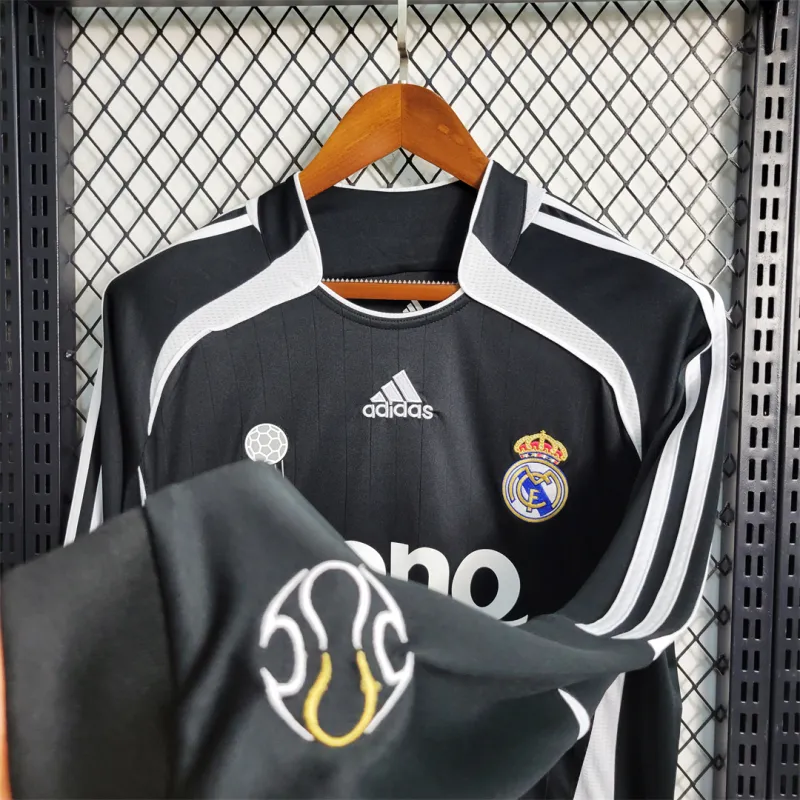 06-07 Real Madrid Away Retro Jersey Long Sleeve
