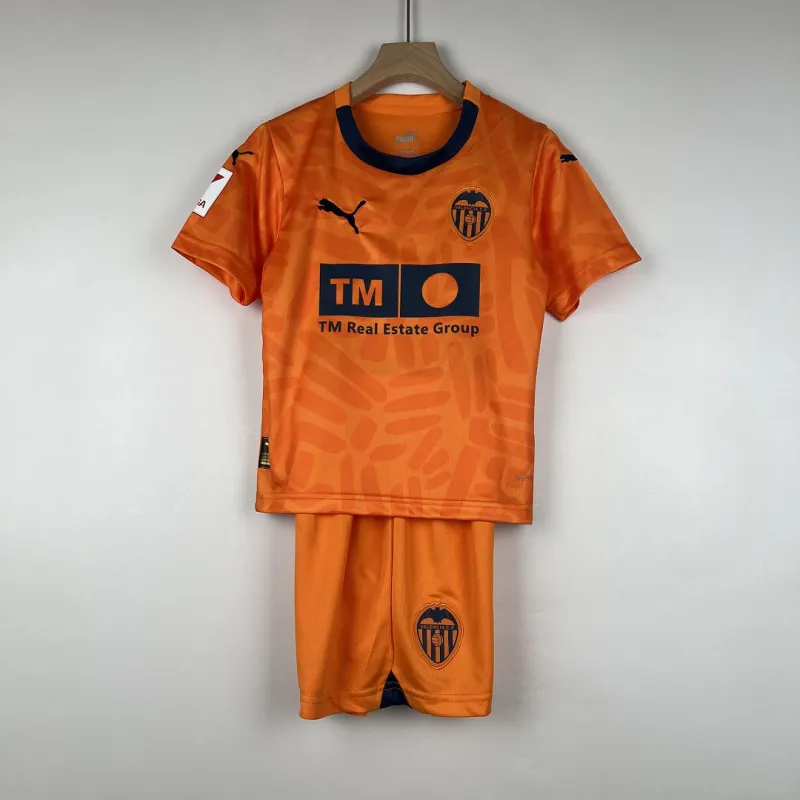 Kids Valencia 2023/24 Third Kit Jersey+Shorts