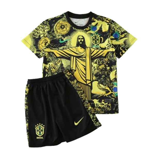 2024 Brazil Christ the Redeemer Special Kids Kit Shirt Football