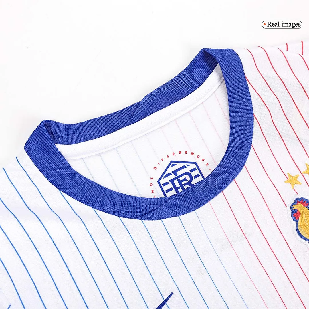 France Away Jersey Euro 2024 Soccer Apparel
