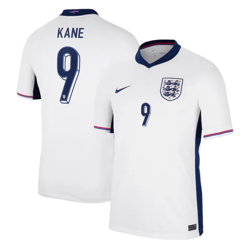 England Home Jersey EURO 2024 RICE #4 KANE #9 BELLINGHAM #10 FODEN #11