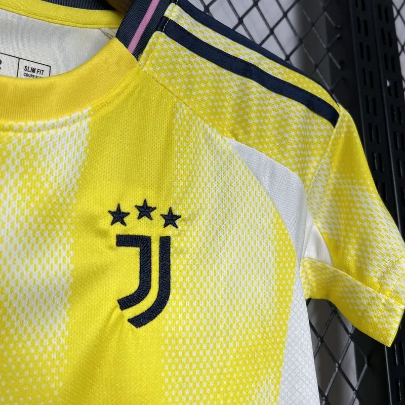 Kids Juventus Away Jersey Kit 2024-25
