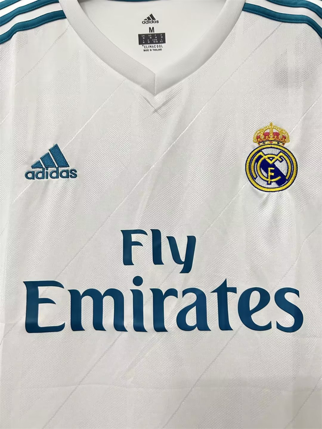 Real Madrid Home Retro Long Sleeves Jersey 17/18