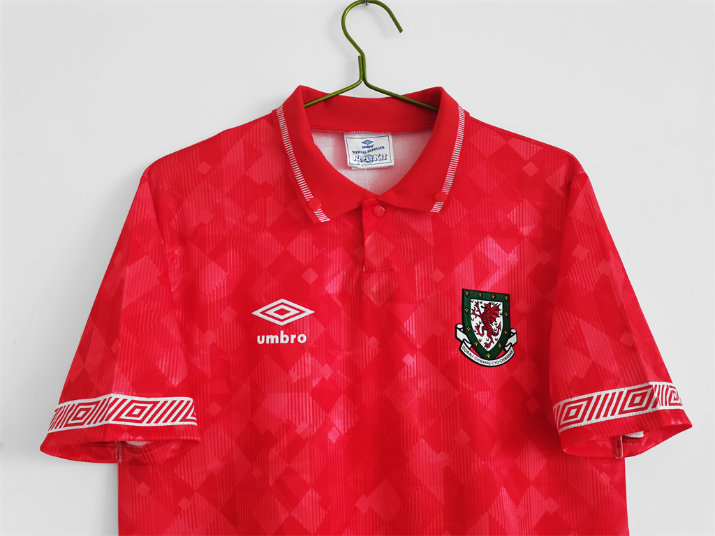 Wales Retro Home Jersey 1990/92