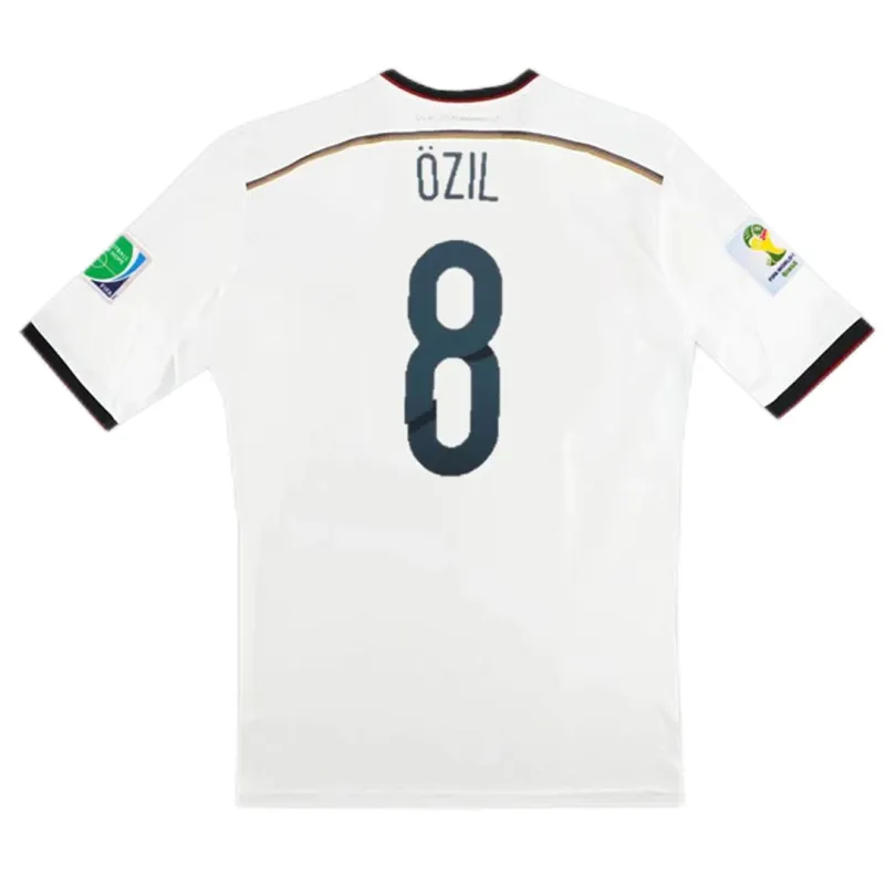 2014 Germany 4 Star Retro Jersey Home World Cup