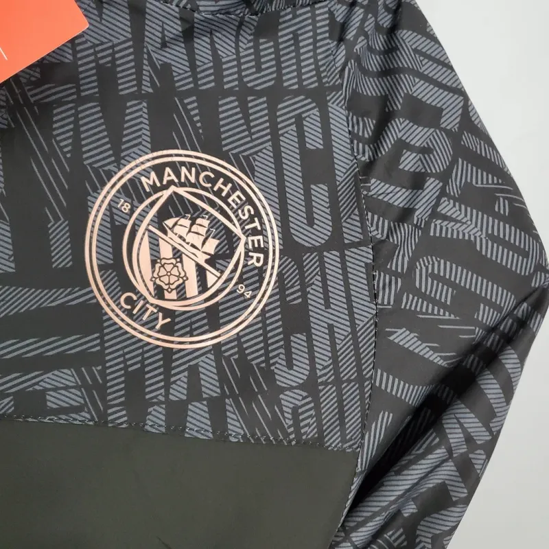 Manchester City Jersey Windbreaker Black  2021/2022