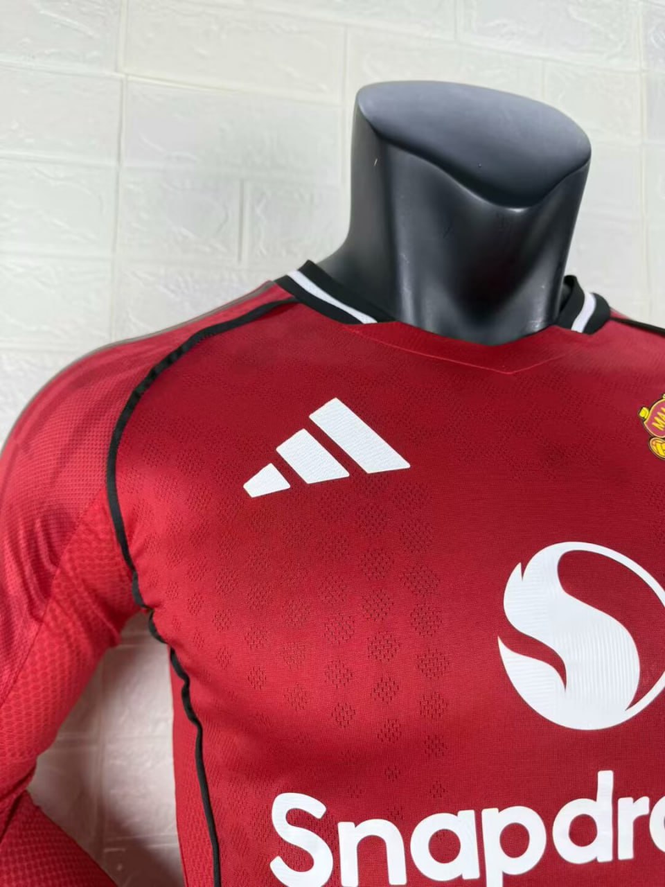 Manchester United Home Long Sleeve Player Jersey 25/26