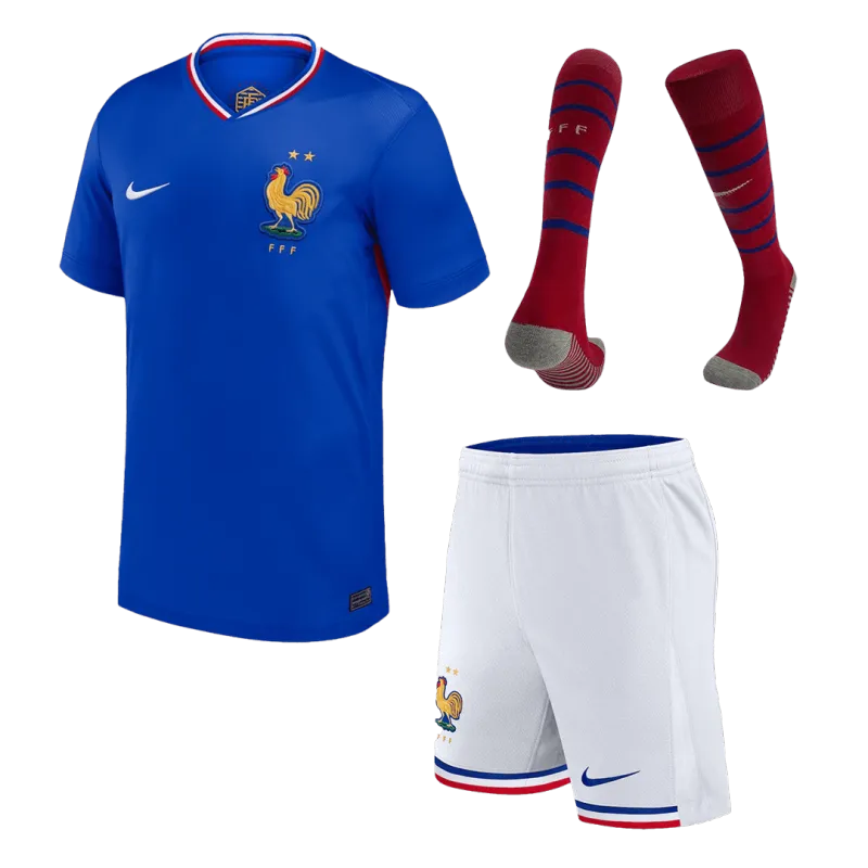 2024 France Home Whole Kit(Jersey+Shorts+Socks) Euro