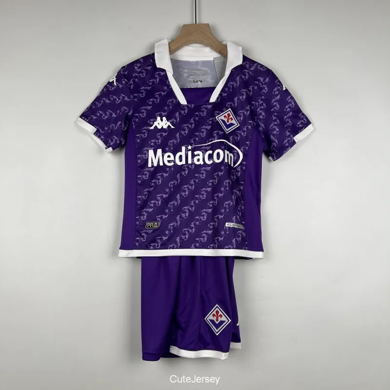 Kids Fiorentina  2023/24 Home Kit Jersey+Short