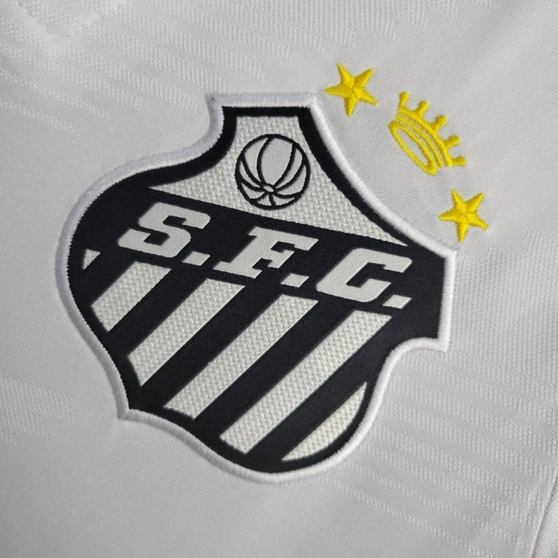 Brazilian Neymar Santos Football Club home jersey 24-25