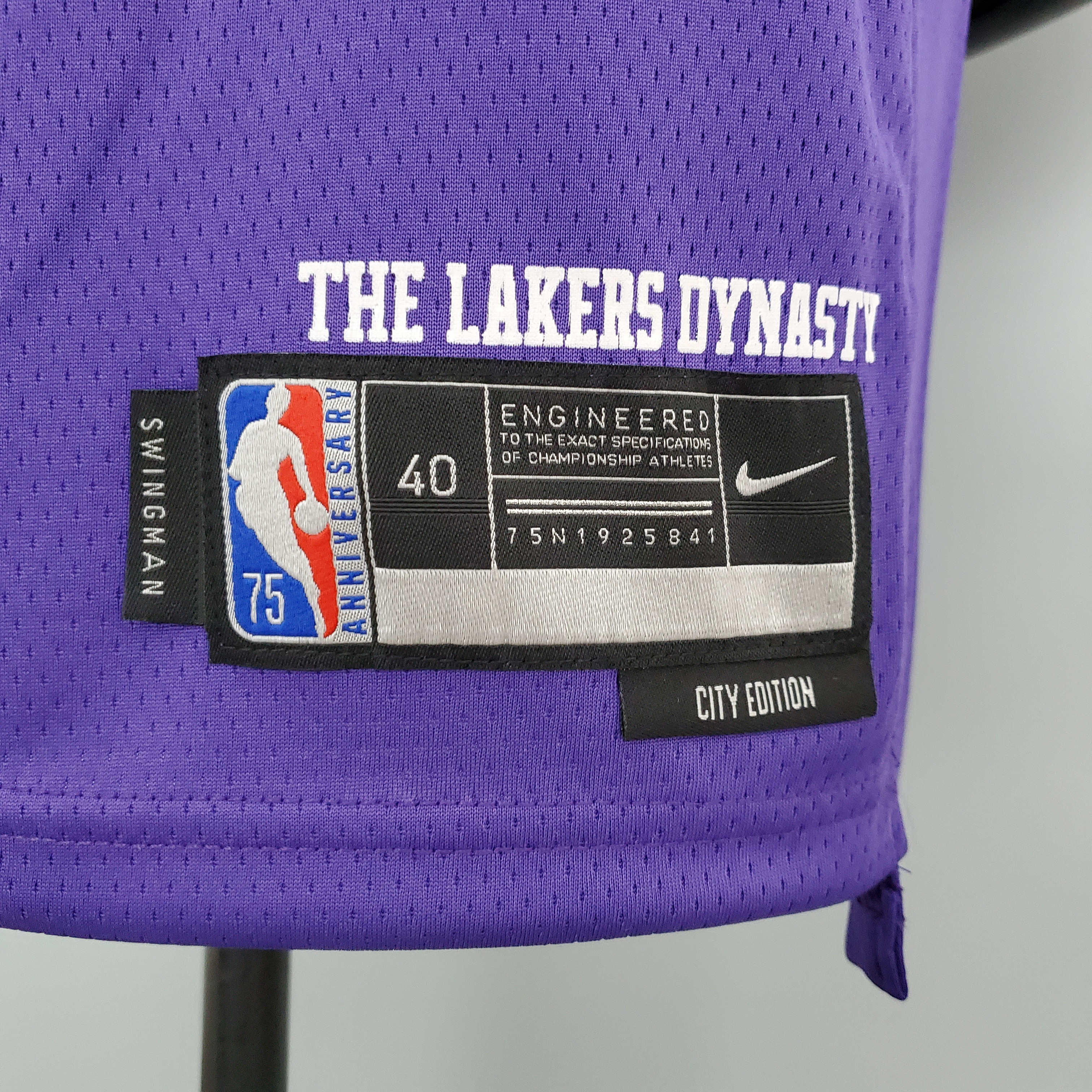 Anthony Davis Los Angeles Lakers 2021/22 City Edition Swingman Jersey Purple