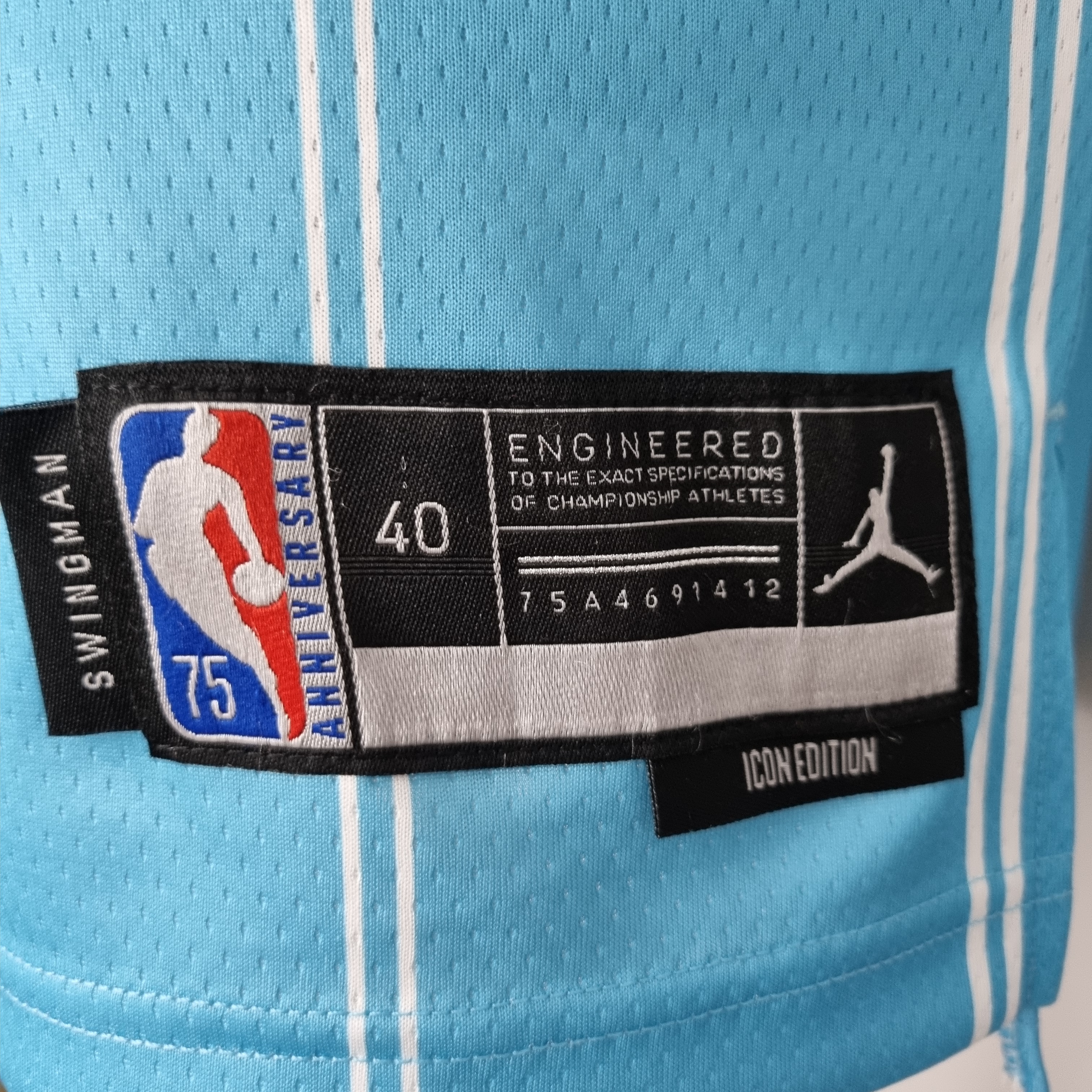 LaMelo Ball Charlotte Hornets 75th Anniversary Swingman Jersey Blue