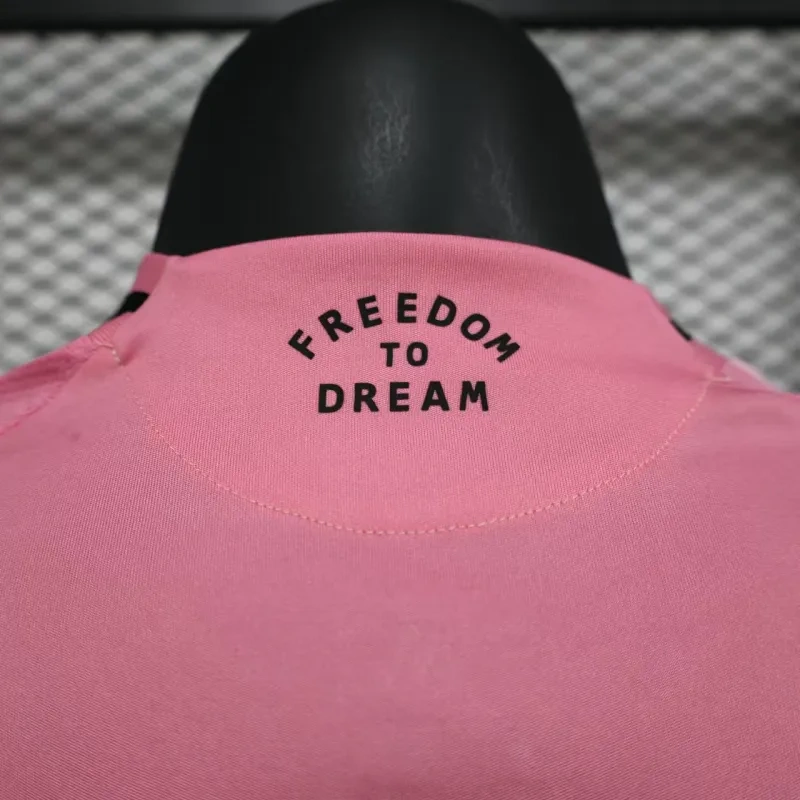 Inter Miami CF Home Pink Soccer Jersey Player Version Shirt 2025-26