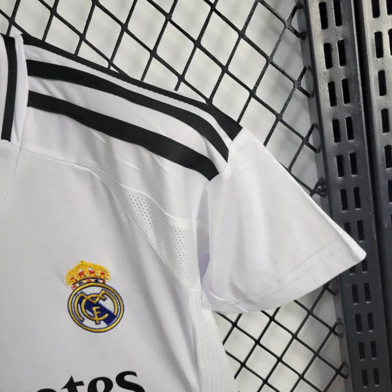 24-25 Real Madrid Home Kids Kit Jersey+Shorts