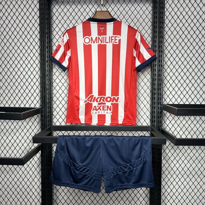 24-25 Chivas Home Soccer Kids kit Jersey+Shorts