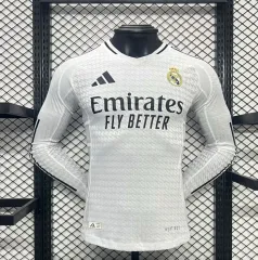 2024-25 Real Madrid Home Long Sleeve Jersey Player Version