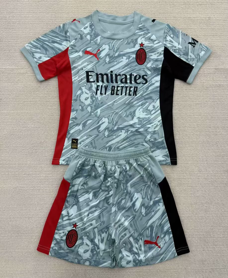 AC Milan Goalkeeper Home Kids Suit 25/26
