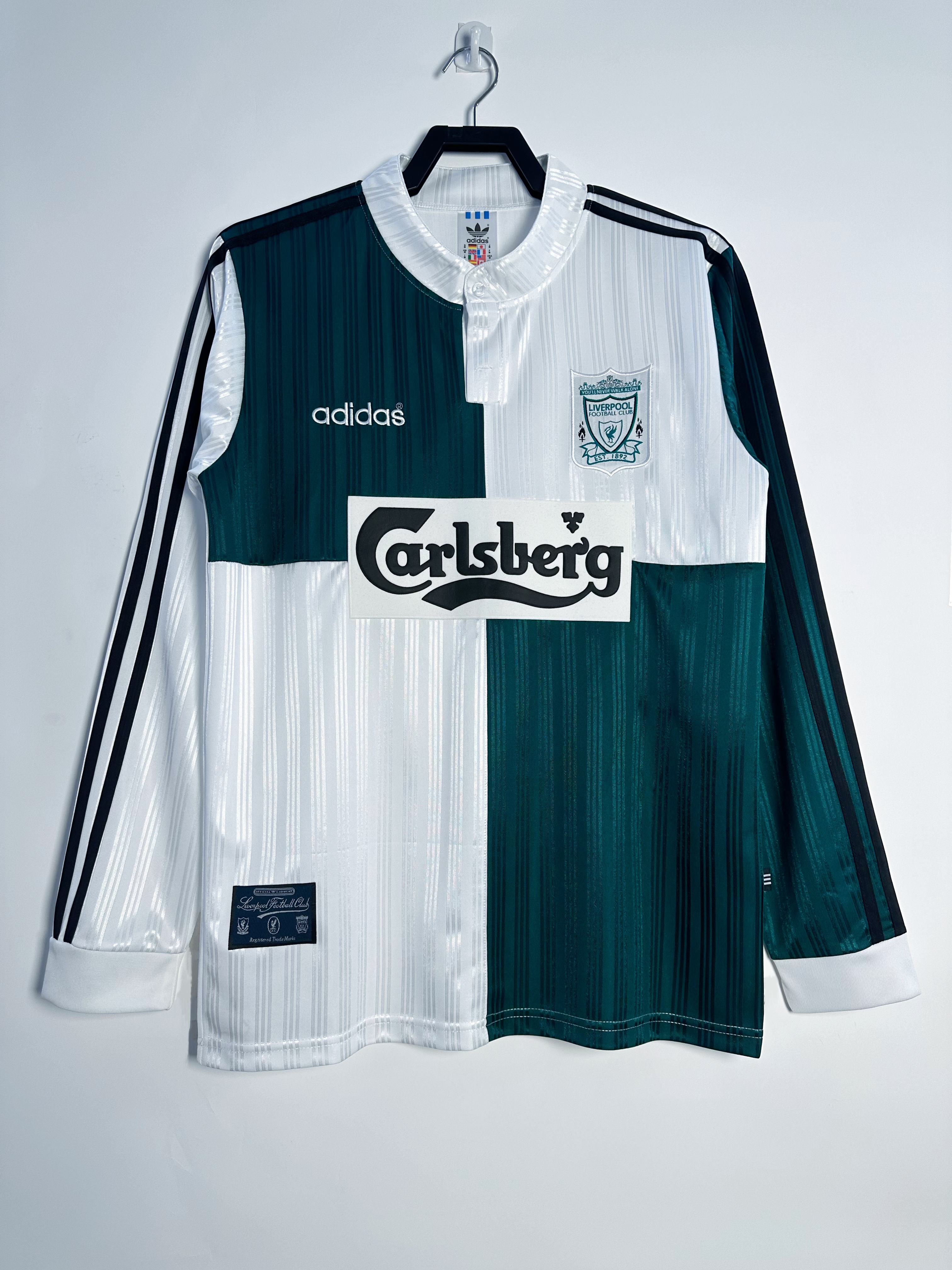 Liverpool Away Long Sleeve Retro Jersey 1995/96