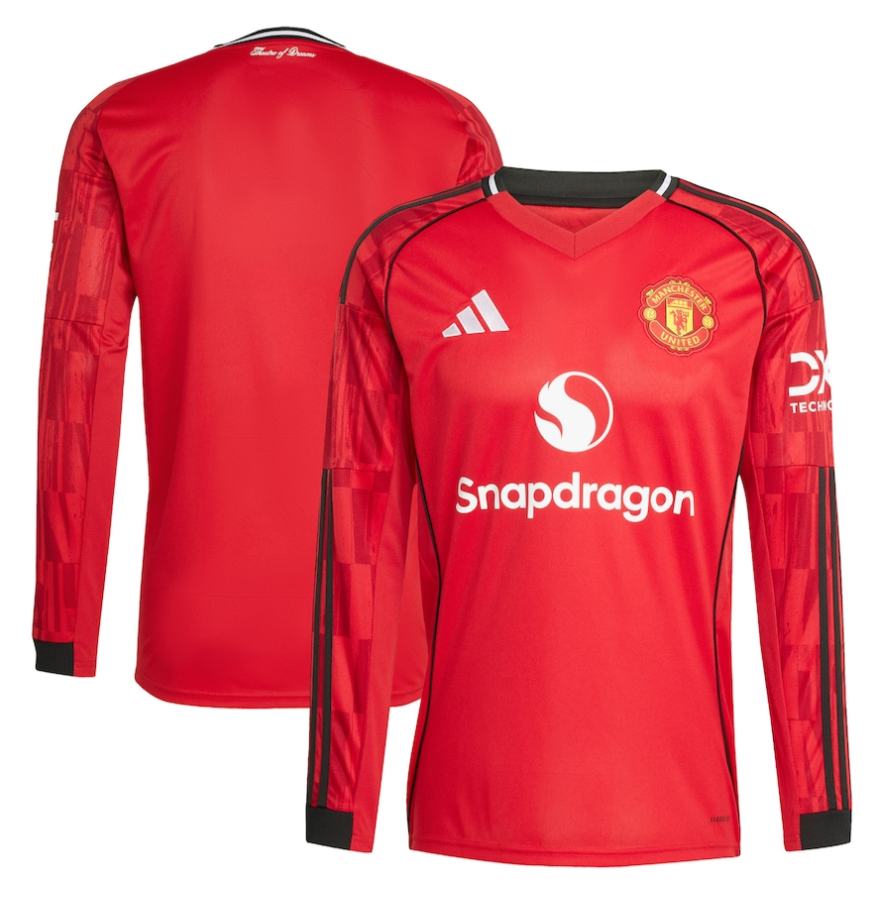 Manchester United Home Shirt 2025-26 - Long Sleeve