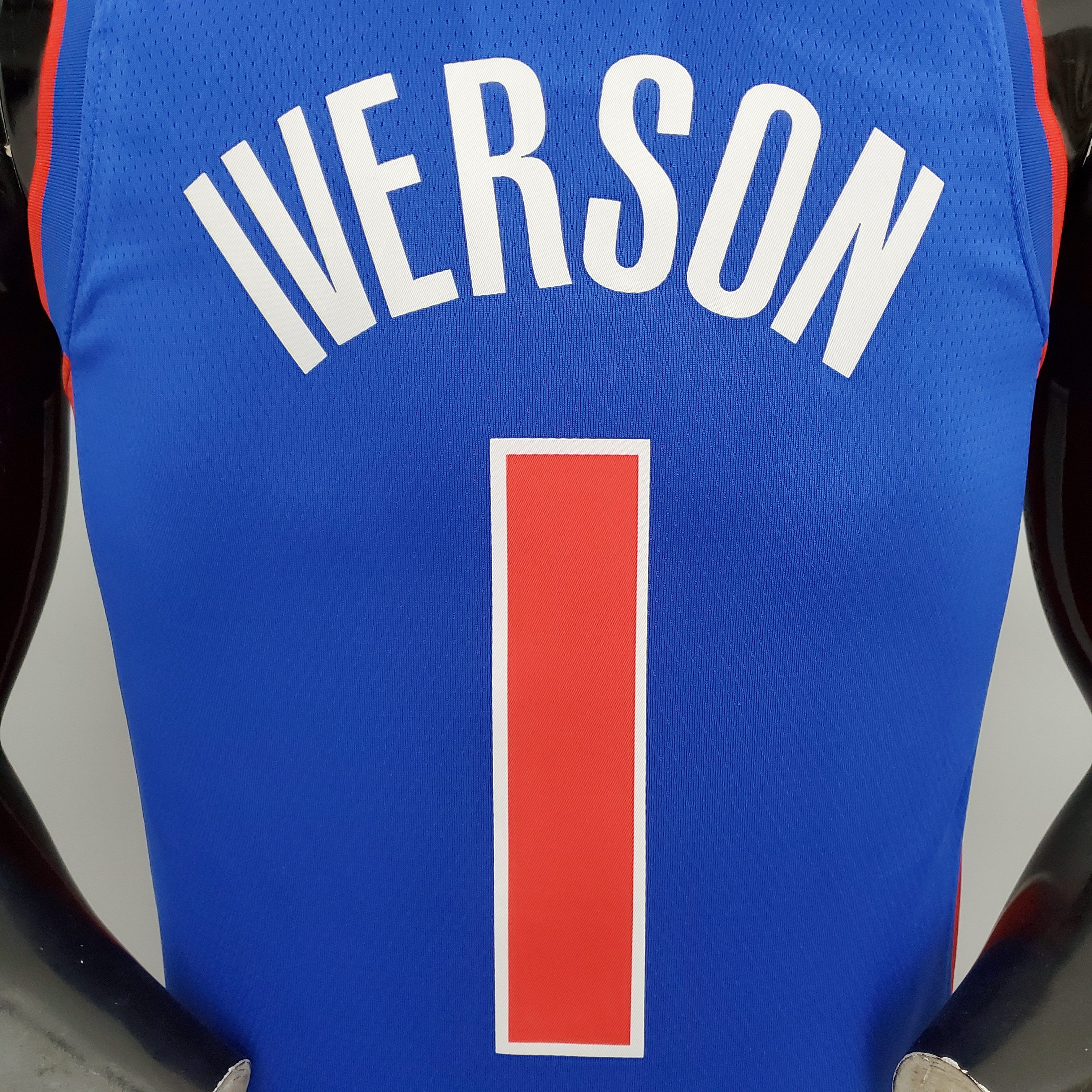Allen Iverson Detroit Pistons 75th Anniversary Swingman Jersey Blue