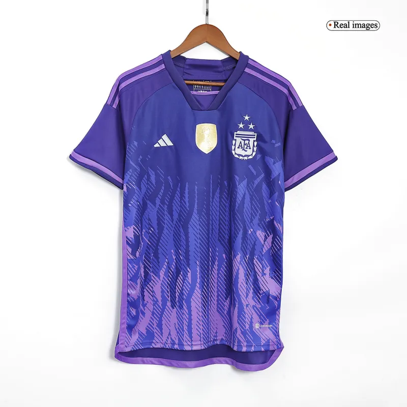 2022 Argentina World Cup Champion Edition 3 stars Away Jersey
