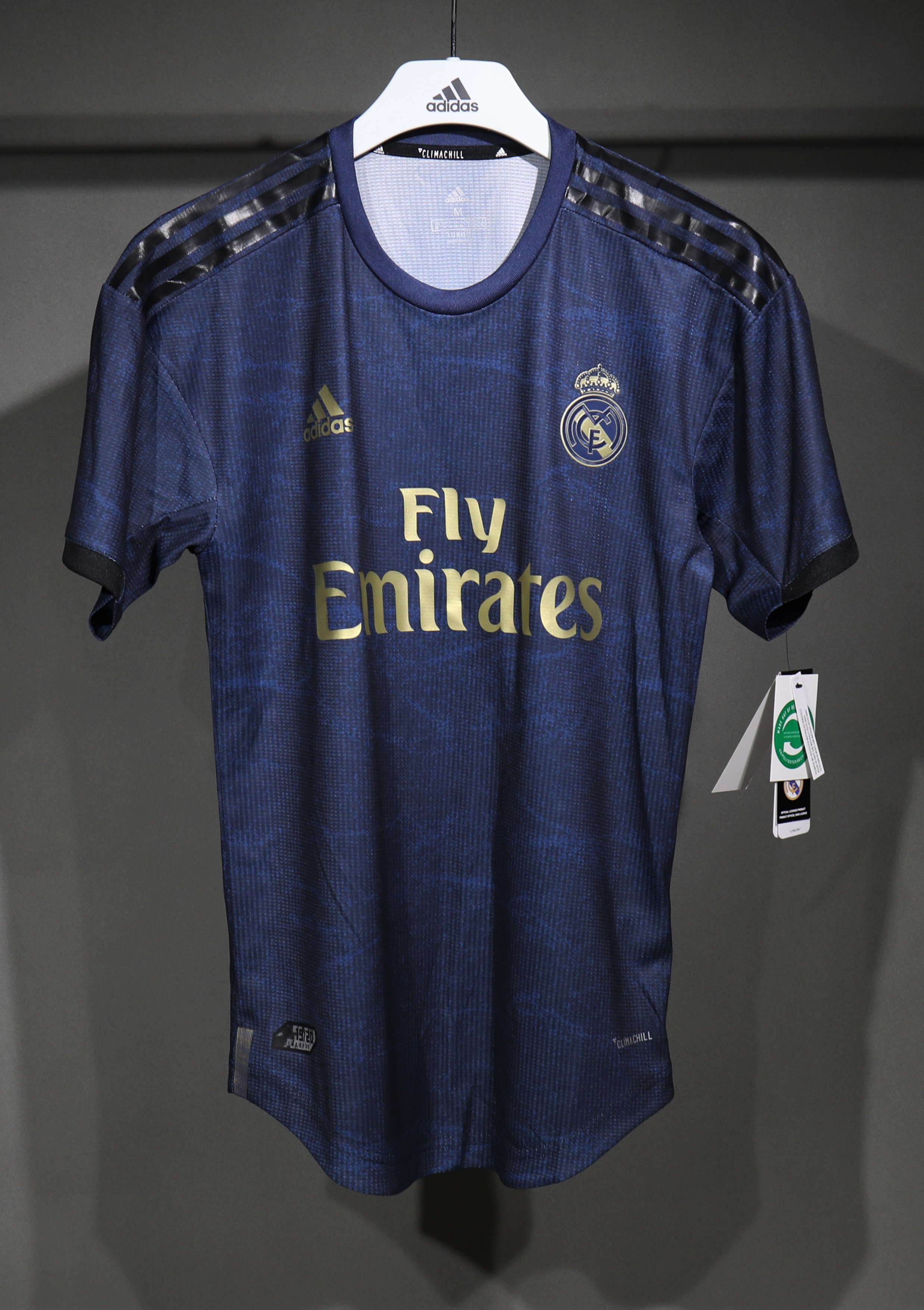 Real Madrid Away Shirt Retro Jersey Player version 19-20