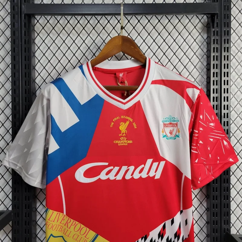 2005 Retro Liverpool Mixed Commemorative Edition Football Shirt