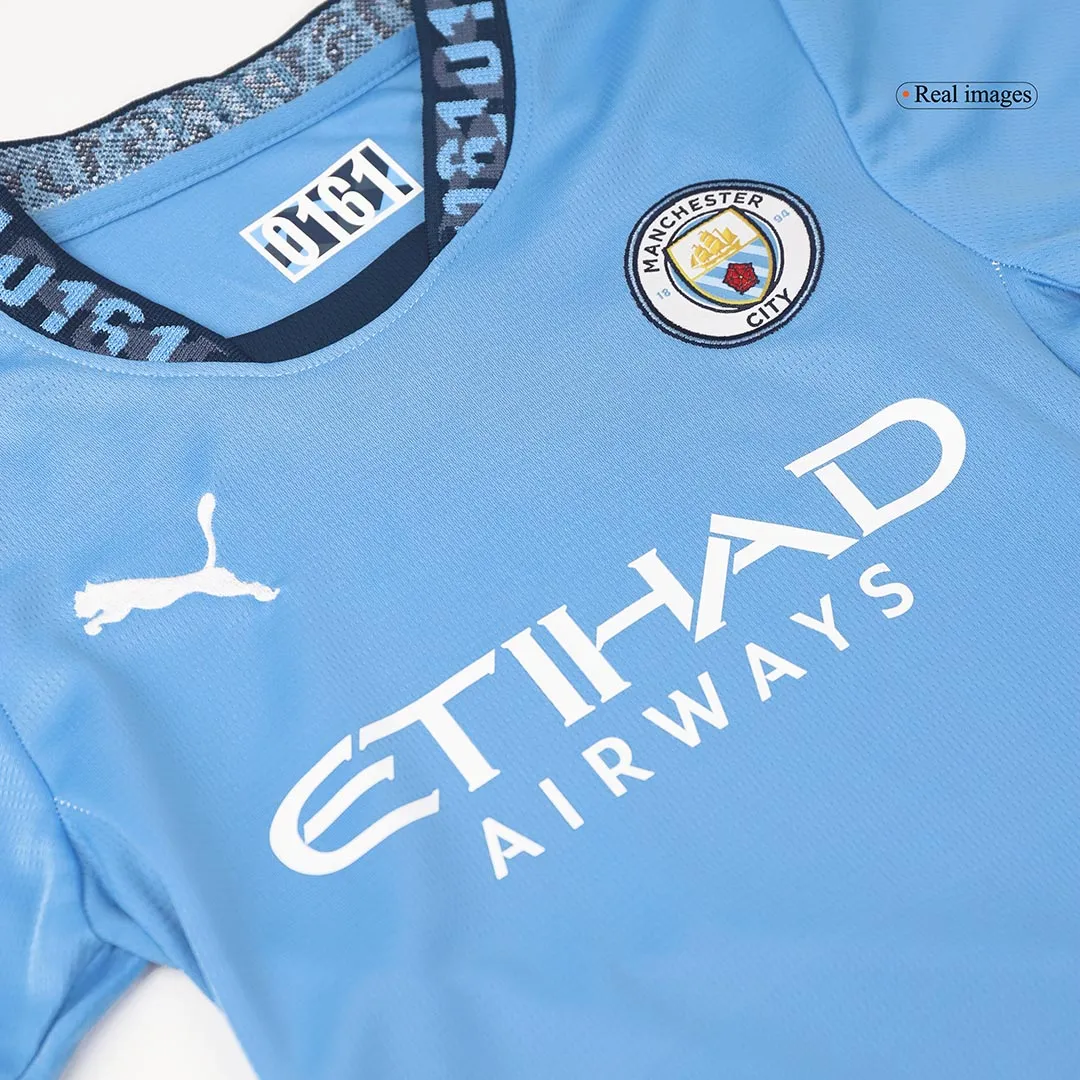 Kids Manchester City Home Jersey Kit Youth Apparels 2024/25