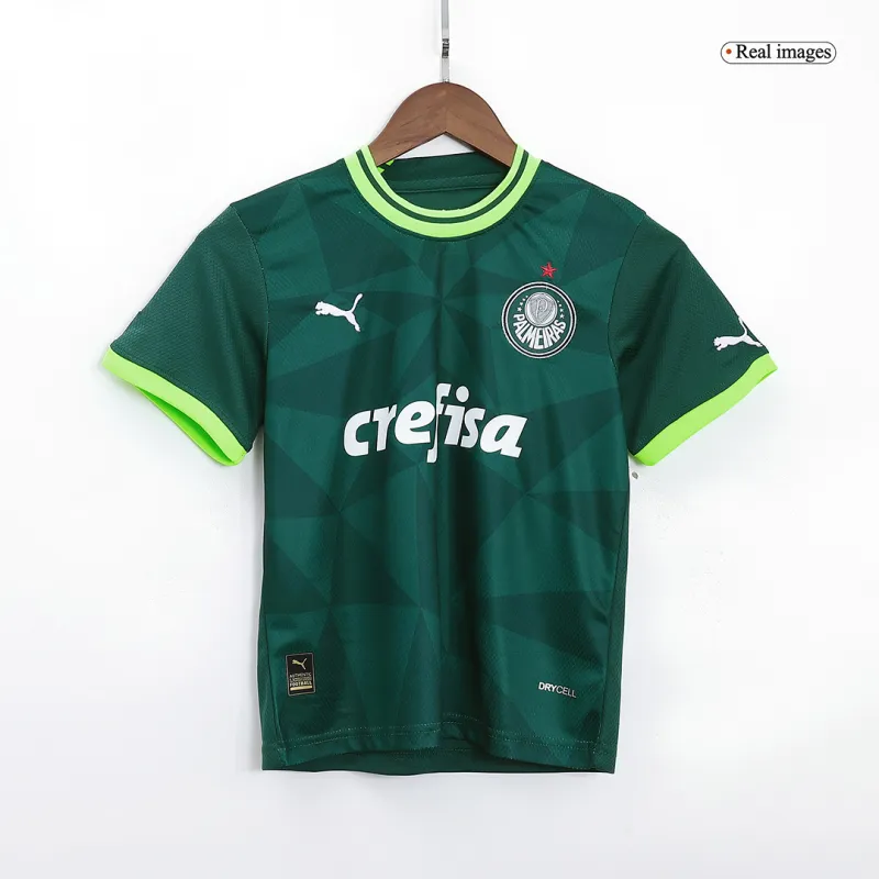 Kids SE Palmeiras 2023/24 Home Jersey Kit Replica